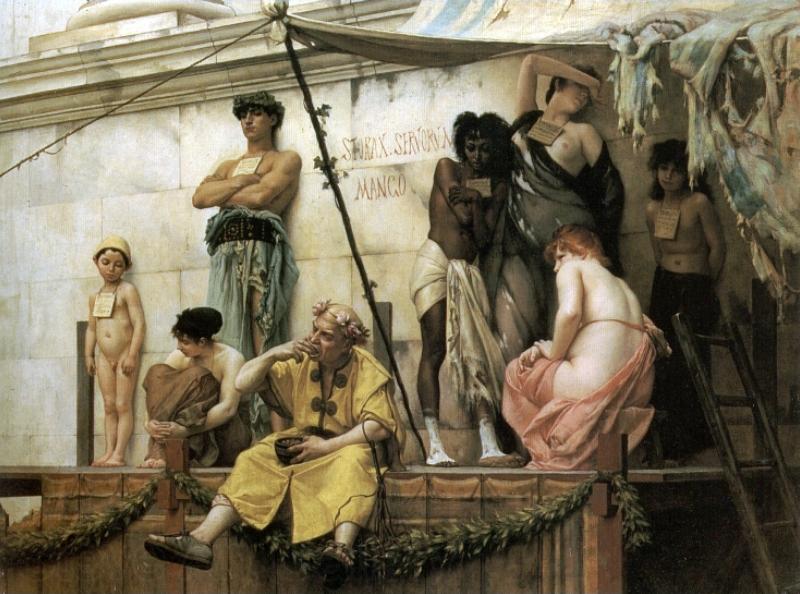 Gustave Boulanger Le march aux esclaves France oil painting art
